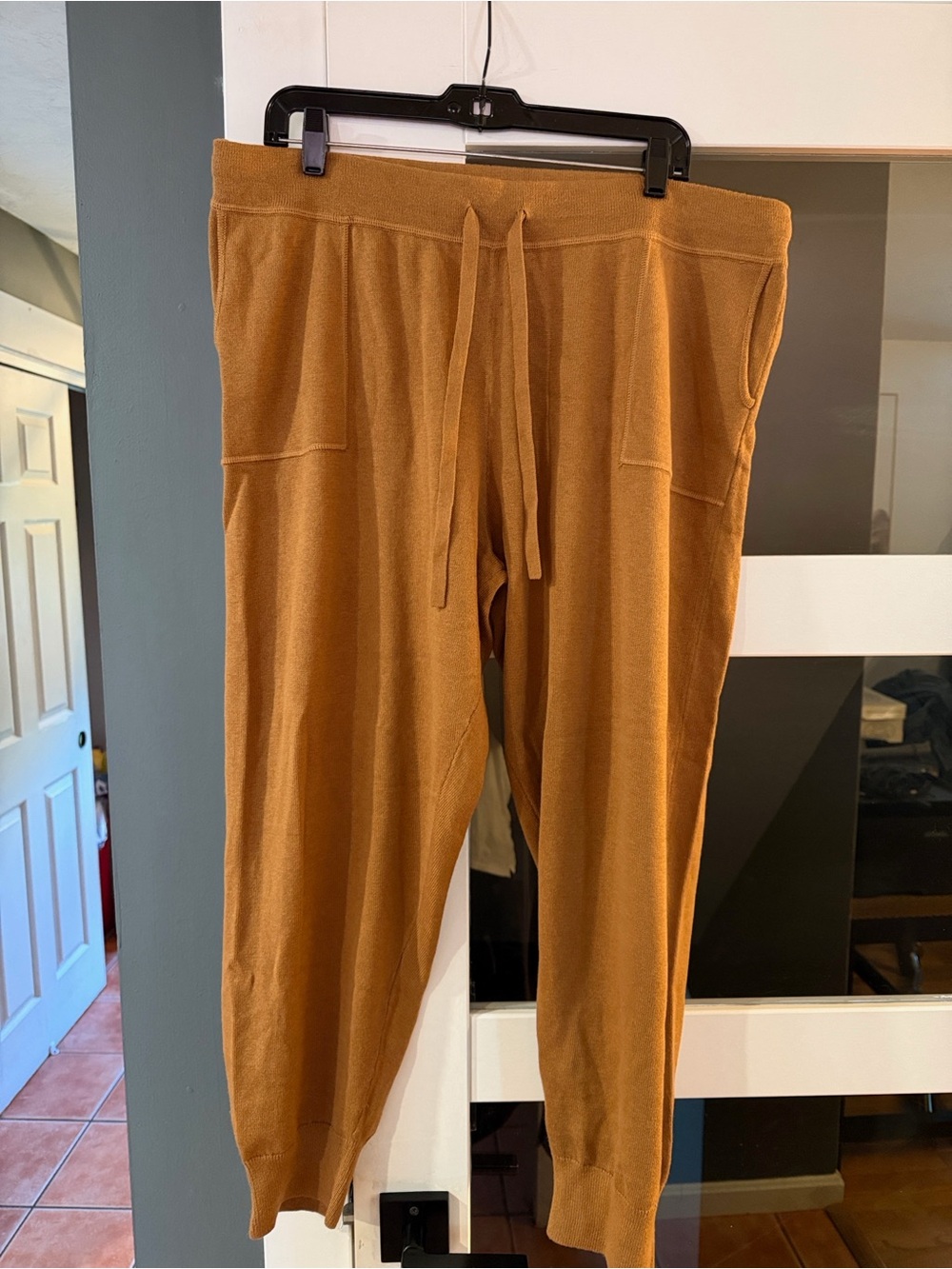 J. Crew Knit Drawstring Joggers - Caramel